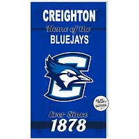 Blue Creighton Bluejays 11'' x 20'' Home Of The Sign