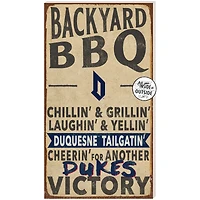 Brown Duquesne Dukes 11'' x 20'' Indoor/Outdoor BBQ Sign