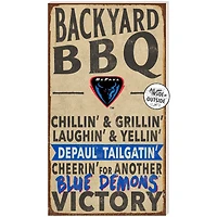 Brown DePaul Blue Demons 11'' x 20'' Indoor/Outdoor BBQ Sign