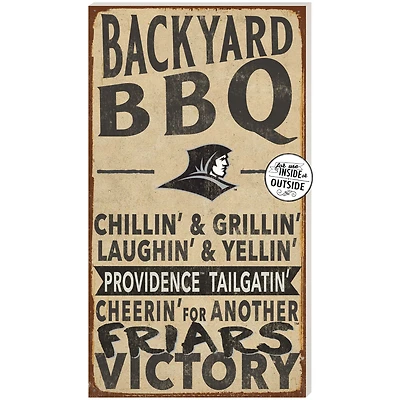 Brown Providence Friars 11'' x 20'' Indoor/Outdoor BBQ Sign