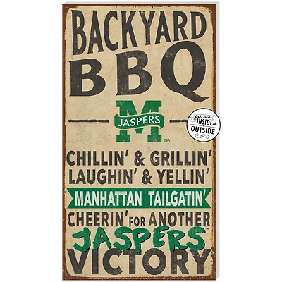 Brown Manhattan Jaspers 11'' x 20'' Indoor/Outdoor BBQ Sign