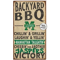 Brown Manhattan Jaspers 11'' x 20'' Indoor/Outdoor BBQ Sign