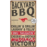 Brown SMU Mustangs 11'' x 20'' Indoor/Outdoor BBQ Sign
