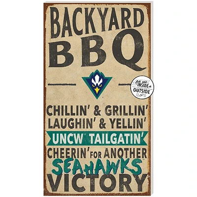 Brown UNC Wilmington Seahawks 11'' x 20'' Indoor/Outdoor BBQ Sign