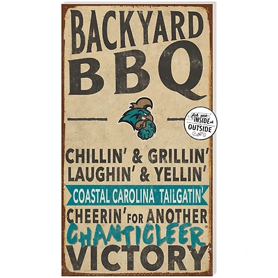 Brown Coastal Carolina Chanticleers 11'' x 20'' Indoor/Outdoor BBQ Sign