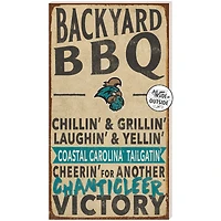Brown Coastal Carolina Chanticleers 11'' x 20'' Indoor/Outdoor BBQ Sign