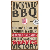 Brown Bradley Braves 11'' x 20'' Indoor/Outdoor BBQ Sign