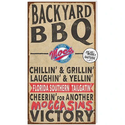 Brown Florida Southern Moccasins 11'' x 20'' Indoor/Outdoor BBQ Sign