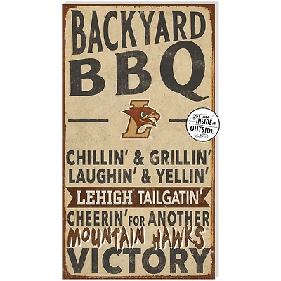 Brown Lehigh Mountain Hawks 11'' x 20'' Indoor/Outdoor BBQ Sign