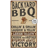 Brown Lehigh Mountain Hawks 11'' x 20'' Indoor/Outdoor BBQ Sign