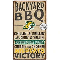 Brown Northern Michigan Wildcats 11'' x 20'' Indoor/Outdoor BBQ Sign