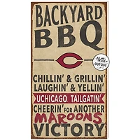 Brown UChicago Maroons 11'' x 20'' Indoor/Outdoor BBQ Sign