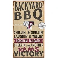 Brown Fordham Rams 11'' x 20'' Indoor/Outdoor BBQ Sign