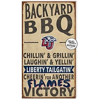 Brown Liberty Flames 11'' x 20'' Indoor/Outdoor BBQ Sign