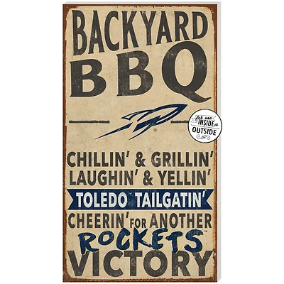 Brown Toledo Rockets 11'' x 20'' Indoor/Outdoor BBQ Sign