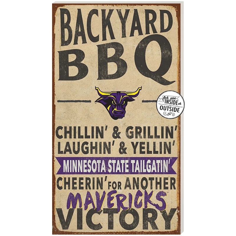 Brown Minnesota State Mavericks 11'' x 20'' Indoor/Outdoor BBQ Sign