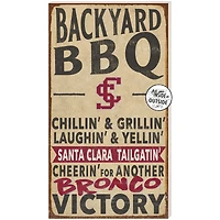Brown Santa Clara Broncos 11'' x 20'' Indoor/Outdoor BBQ Sign