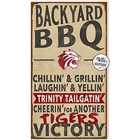 Brown Trinity Tigers 11'' x 20'' Indoor/Outdoor BBQ Sign