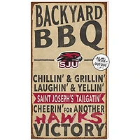 Brown Saint Joseph's Hawks 11'' x 20'' Indoor/Outdoor BBQ Sign