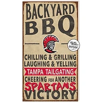 Brown University of Tampa Spartans 11'' x 20'' Indoor/Outdoor BBQ Sign