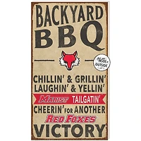 Brown Marist Red Foxes 11'' x 20'' Indoor/Outdoor BBQ Sign