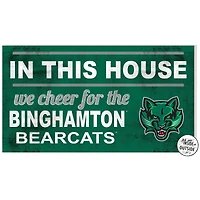 Green Binghamton Bearcats 11'' x 20'' Indoor/Outdoor In This House Sign