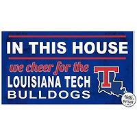 Blue Louisiana Tech Bulldogs 11'' x 20'' Indoor/Outdoor In This House Sign