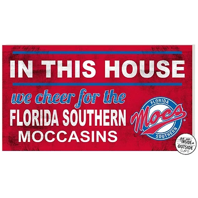 Scarlet Florida Southern Moccasins 11'' x 20'' Indoor/Outdoor In This House Sign