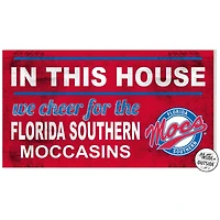 Scarlet Florida Southern Moccasins 11'' x 20'' Indoor/Outdoor In This House Sign