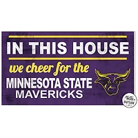 Purple Minnesota State Mavericks 11'' x 20'' Indoor/Outdoor In This House Sign