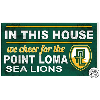 Green Point Loma Sea Lions 11'' x 20'' Indoor/Outdoor In This House Sign