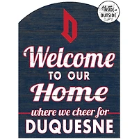 Navy Duquesne Dukes 16'' x 22'' Marquee Sign