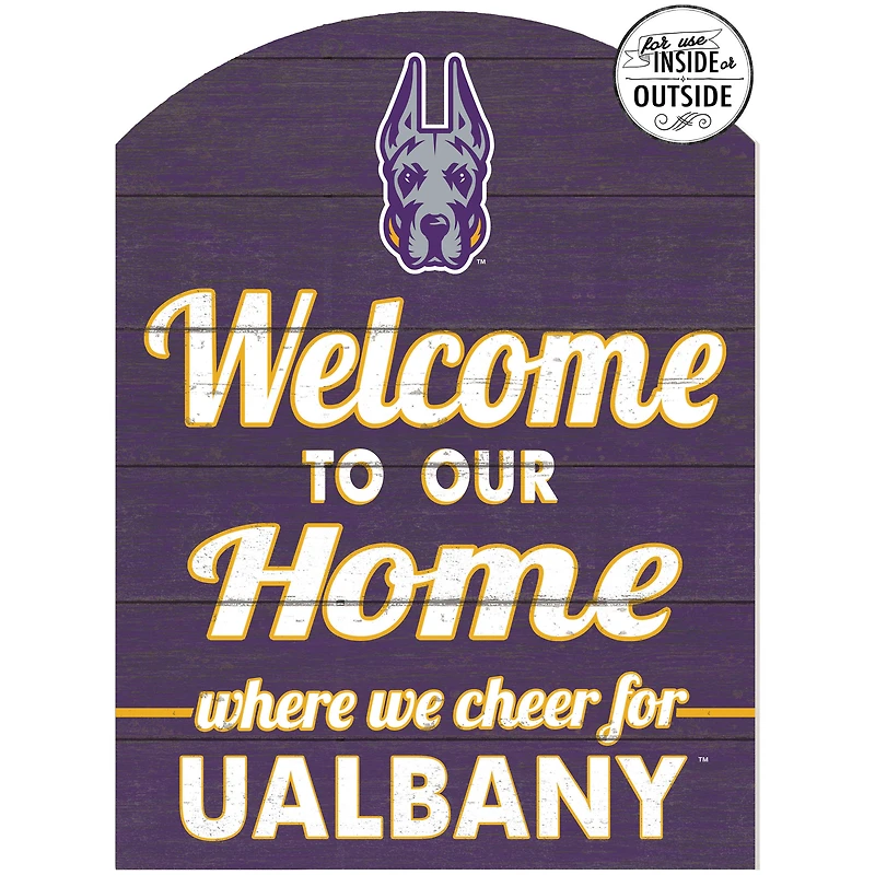 Purple UAlbany Great Danes 16'' x 22'' Marquee Sign