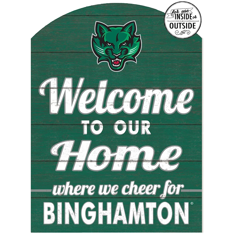 Green Binghamton Bearcats 16'' x 22'' Marquee Sign