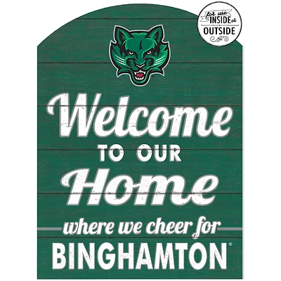 Green Binghamton Bearcats 16'' x 22'' Marquee Sign