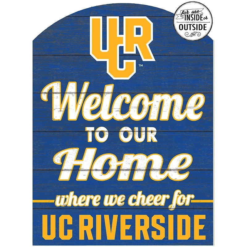 Blue UC Riverside Highlanders 16'' x 22'' Marquee Sign