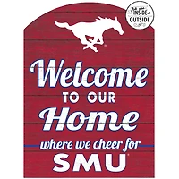 Red SMU Mustangs 16'' x 22'' Marquee Sign