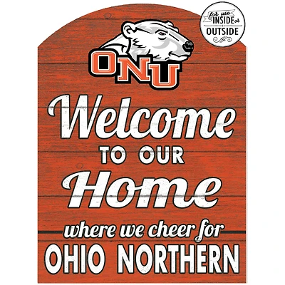 Orange Ohio Northern Polar Bears 16'' x 22'' Marquee Sign