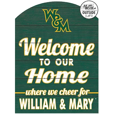 Green William & Mary Tribe 16'' x 22'' Marquee Sign