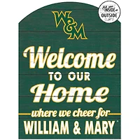 Green William & Mary Tribe 16'' x 22'' Marquee Sign