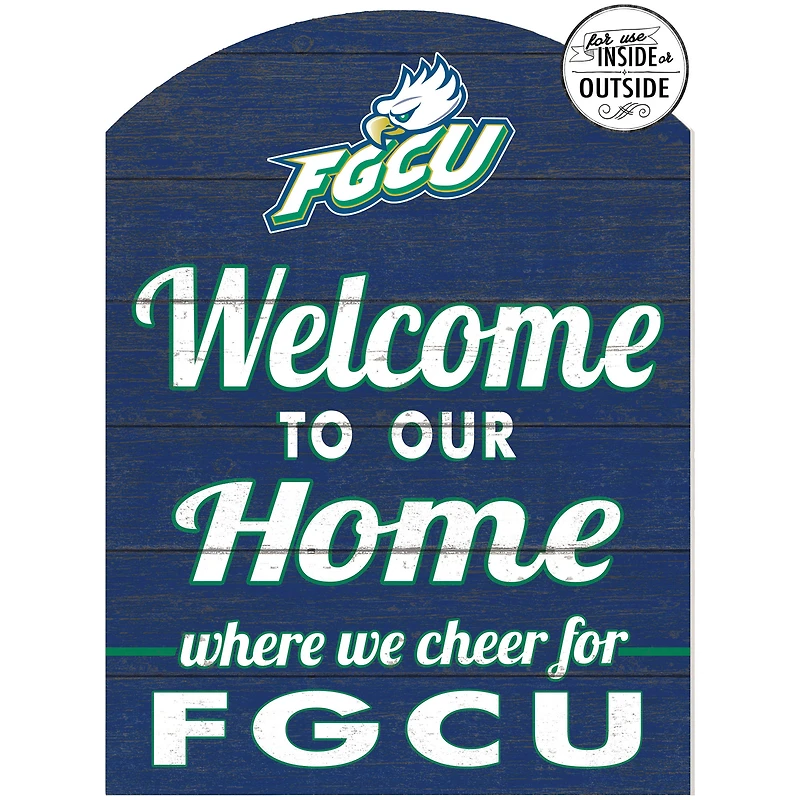 Blue Florida Gulf Coast Eagles 16'' x 22'' Marquee Sign