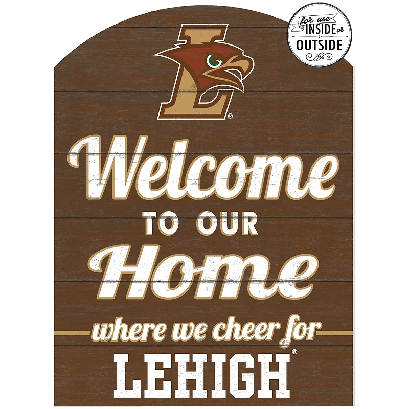 Brown Lehigh Mountain Hawks 16'' x 22'' Marquee Sign