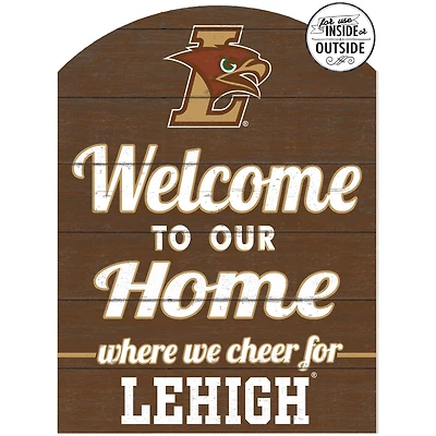 Brown Lehigh Mountain Hawks 16'' x 22'' Marquee Sign