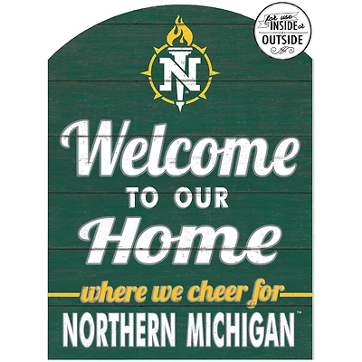 Green Northern Michigan Wildcats 16'' x 22'' Marquee Sign