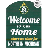 Green Northern Michigan Wildcats 16'' x 22'' Marquee Sign