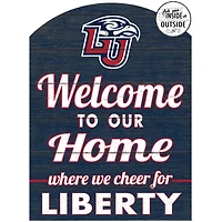 Navy Liberty Flames 16'' x 22'' Marquee Sign