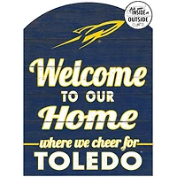 Navy Toledo Rockets 16'' x 22'' Marquee Sign