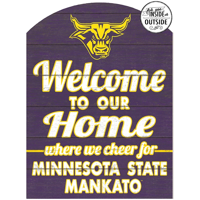 Purple Minnesota State Mavericks 16'' x 22'' Marquee Sign