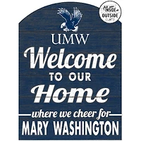 Navy University of Mary Washington Eagles 16'' x 22'' Marquee Sign