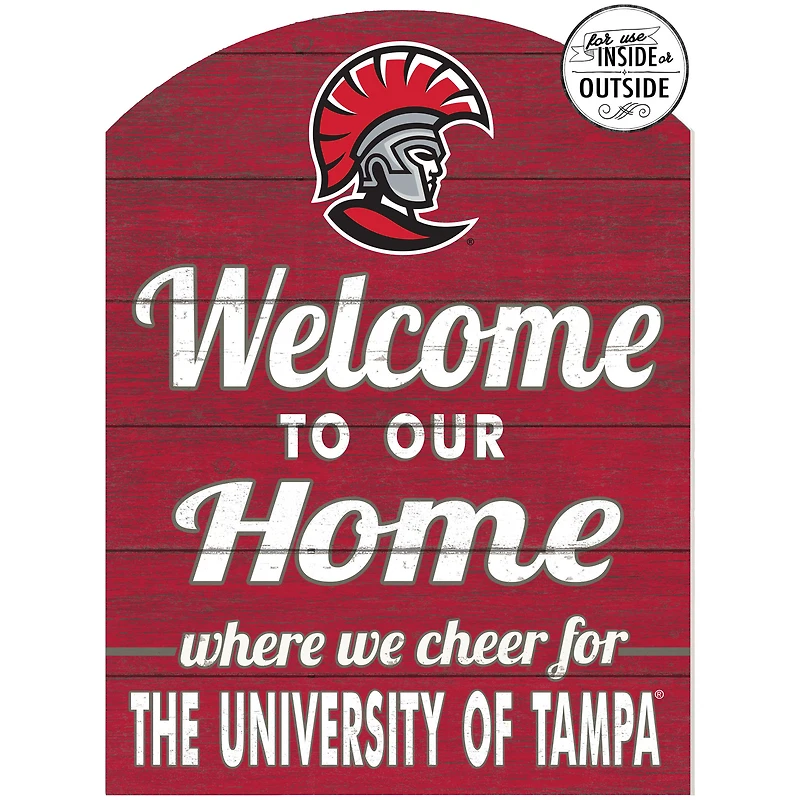 Red University of Tampa Spartans 16'' x 22'' Marquee Sign
